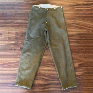 กางเกงทรงวินเทจย้อนยุคยุคสงครามกลางเมืองอเมริกัน กางเกงผ้าขนสัตว์โบราณย้อนยุคยุคสงครามกลางเมืองอเมริกัน - Product Image 6