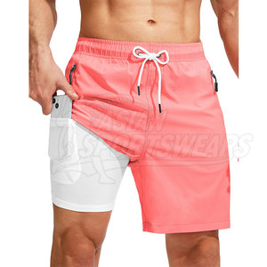 Pantalones Cortos de Playa para Hombre, Ligeros, Sólidos, Casuales, Cómodos, de Cintura Alta, Transpirables y Ecológicos, para el Verano - Product Image 3