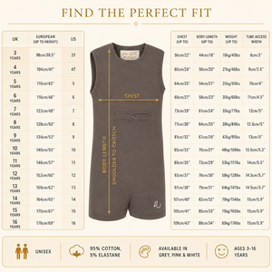 Mocha Taupe Sleeveless Bodysuit | Special Kids Sensory Clothing Inclusive Wear Tube Access Cotton Stretch Breathable Zipper - Product Image 4