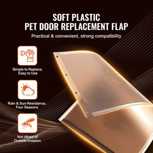Sportello di Ricambio per Animali Domestici in PVC Rinforzato Resistente alle Intemperie 8.25" X 12.25" - Product Image 2