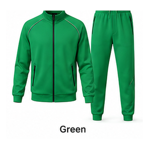 Conjunto de Chaqueta Deportiva para Hombre con Cierre de Cremallera, Poliéster Elástico, para Calentamiento, Fabricante, Venta al Por Mayor, Personalizado - Product Image 6