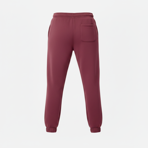 Plain Unisex Breathable Fleece Lining Street Style Trouser Relaxed Fit <b>Lounge</b> Jogger <b>Pant</b> Elastic Waist Polyester/Cotton - Product Image 2