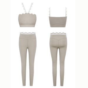 Leggings de sport pour femmes en nylon et élasthanne recyclables, personnalisés, à taille haute, à séchage rapide, à haute élasticité, pour le fitness, le yoga et les exercices - Product Image 2