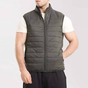 Blouson matelassé sans manches en toile respirante, col montant, personnalisable avec logo, pour l'hiver, vêtement de sport, vente chaude OEM, haute qualité - Product Image 6