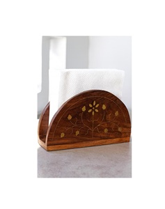 Elegant Wooden Napkin Holder For Kitchen And Dining Use With <b>Strong</b> Build And Attractive Natural Wood Grain Finish - Product Image 4