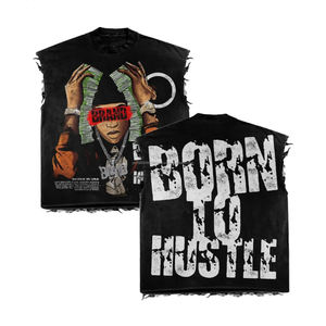 Camiseta Casual de Manga Larga con Efecto Desgastado por el Sol y Lavado Ácido, Camiseta con Apliques Bordados Personalizados, Camisetas Extra Grandes con Efecto Desgastado para Hombre - Product Image 4