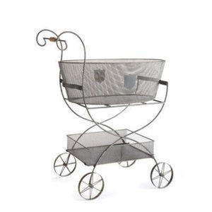 Bac ovale classique en acier galvanisé avec support pliable, refroidisseur de boissons et seau à glace en métal, pot de fleurs de ferme pour intérieur et extérieur, en promotion - Product Image 4