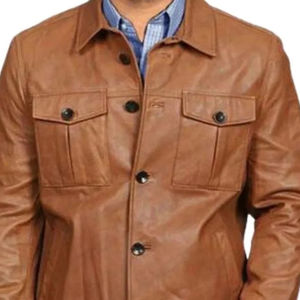 Chaqueta de Cuero Casual para Hombre, Diseño Personalizado, Color Personalizado, Chaqueta de Cuero para Hombre, Estilo Urbano - Product Image 3