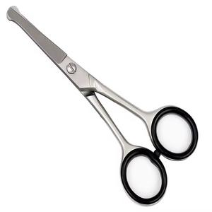 Stainless Steel Cuticle Trimmer Scissors Rubber Handles Hole Sharp Tip Straight Blade Durable Beauty <b>Tool</b> <b>Nail</b> Art - Product Image 1