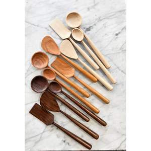 Cuillère de service en bois d'acacia écologique et élégante, ustensile de cuisine avec finition unique - Product Image 4