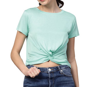 <b>Top</b> Quality 100% Cotton Women <b>Crop</b> <b>Top</b> T-Shirt Custom Your Logo T Shirt Best Price Women <b>Crop</b> <b>Top</b> T-Shirt - Product Image 1