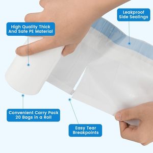ถุงใส่ของในห้องน้ำ, ถุงอนามัย, แผ่นรองเตียง 100 ชิ้น, ลิ้นชักแบบใช้แล้วทิ้ง, แผ่นรองชักโครก, ถุงใส่ของในห้องน้ำแบบพกพา - Product Image 2