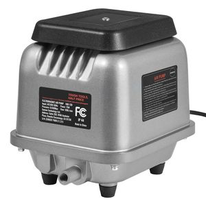 Pompe à air linéaire 109 L/min pour système d'aération aquacole pour étangs de 1/2 acre, jardins aquatiques de 10 pieds de profondeur, pompe d'aération septique - Product Image 5