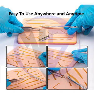 Almohadilla de Práctica de Sutura Reutilizable con Heridas Precortadas para Estudiantes de Medicina, Instrumentos de Cirugía Médica - Product Image 2