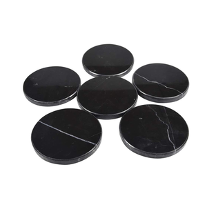 Sous-verres en marbre élégants pour la maison, écologiques, durables, lavables, en pierre naturelle, décoration et accessoires de bureau - Product Image 3