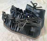 Sandales de gladiateur romaines en cuir véritable faites à la main, semelle artisanale à clous grecs, confortables, durables, légères, anti-UV pour l'extérieur