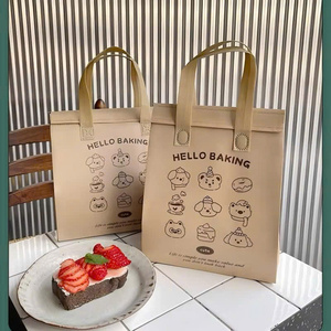 Wholesale Custom Thermal Insulation Bag Takeaway Food Packaging Reusable Picnic Cooler Bag Non Woven Aluminum Foil Bag - Product Image 5