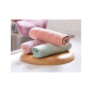 Bordure écologique rayée jaune vif bon marché brodée 100% coton bio golf durable meilleure vente torchons de cuisine - Product Image 2