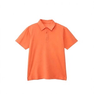 Plain <b>Orange</b> <b>Polo</b> Shirt Short Sleeve Casual Cotton Golf Top Summer Mens Sports Wear Breathable Comfort Daily Wear Custom Apparel - Product Image 1