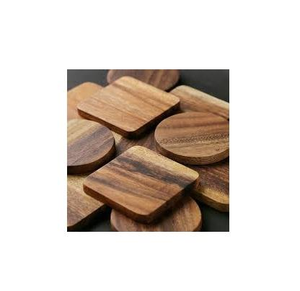 100 % Natural Wooden <b>Coaster</b> Hotel Kitchen <b>Table</b> Top Acacia Wooden <b>Coaster</b> Wholesale Exporter Custom Logo Wood <b>Coaster</b> Top Price - Product Image 1