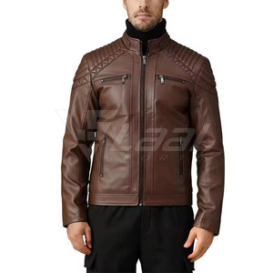 High Quality Modern Fit Comfortable Feel For Street Style Winter <b>Jacket</b> With Trendy Look <b>Men</b> <b>Leather</b> <b>Jacket</b> - Product Image 4