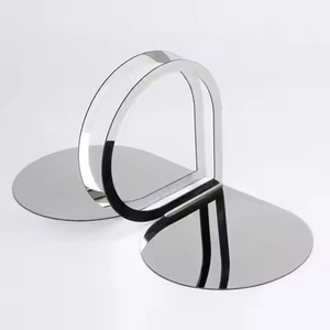 Entryway Metal Bookends Strong <b>Book</b> Holder Non Slip <b>Book</b> Stopper Desk Shelf Organizer Home <b>Decor</b> - Product Image 2
