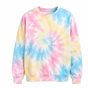 Sudadera Tie Dye Oversize de Algodón 100% para Uso Diario, Ropa al por Mayor, Estilo Personalizado, Primavera, Costura, Ocio, Textil, Comodidad - Product Image 1