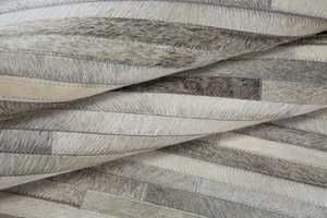 Tapis en cuir antidérapant lavable Tapis rayé abstrait épais fait à la main moderne pour la maison et l'extérieur - Product Image 2