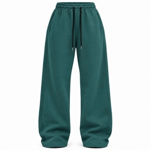 Pantalon de jogging ample pour femme 2026, coupe décontractée, taille élastique avec cordon, en molleton mélangé coton, style décontracté, fournisseur OEM - Product Image 1