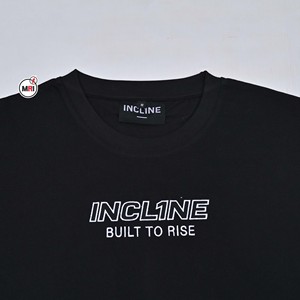 T-shirts pour hommes en coton noir de qualité supérieure, décontractés, à manches courtes, col rond, imprimé avec un motif de lettres sur le devant, 220g, séchage rapide - Product Image 5
