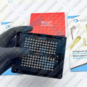 Vis autotaraudeuses 2,4 mm à verrouillage et à tête cylindrique en alliage d'aluminium pour instruments chirurgicaux orthopédiques vétérinaires certifiés CE - Product Image 3