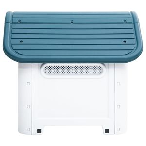 Azul 23,2 "x 29,5" x 26 "Casa de perro de polipropileno Casas y muebles elegantes para mascotas - Product Image 3