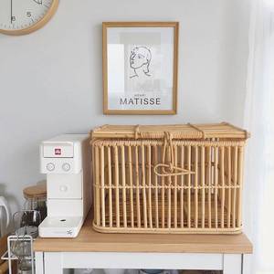 <b>Storage</b> chest <b>box</b> large rattan trunks high quality <b>stackable</b> trunk basket set laundry blanket organizer - Product Image 4