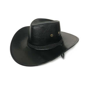 Chapeau de cowboy américain de qualité pour homme en fausse fourrure, cuir et daim, à large bord, style Panama, Sombreros du Mexique, chapeau de cowgirl, casquette de plage - Product Image 5