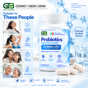 Capsules de probiotiques en marque blanche 20 milliards d'UFC Enzymes digestives prébiotiques Formule personnalisée OEM ODM Vente en gros - Product Image 4