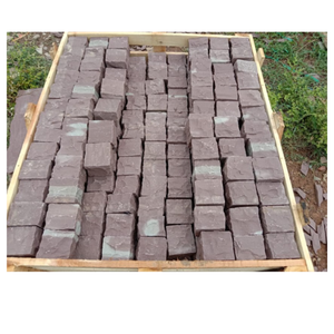 Cubes de pavés en grès brun Kandla haute résistance, blocs de pierre naturelle pour allée, patio, jardin et aménagement paysager - Product Image 3