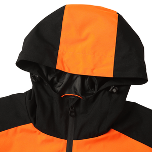 Veste en cuir pour homme 2026, personnalisée, imperméable, respirante, écologique, coupe-vent, orange de sécurité, pour l'extérieur et la randonnée, vente en gros - Product Image 4