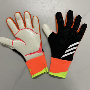 Gants de gardien de but de football, en cuir PU, à doigts entiers, fermeture auto-agrippante, imprimé silicone, antidérapants, respirants, séchage rapide - Product Image 2