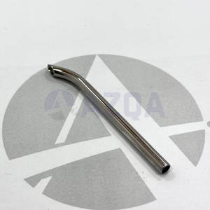 Tubo Receptor Curvo de Acero Inoxidable Quirúrgico Profesional de 45 Grados para Perforaciones, Rango de 3mm a 10mm, Herramienta de Estudio de 77mm - Product Image 2