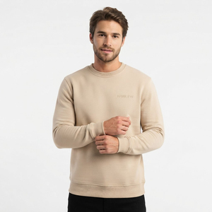 Sweat-shirts pour hommes en coton lourd, impression et broderie personnalisées, sweat-shirt à col rond, sweat-shirt classique - Product Image 4