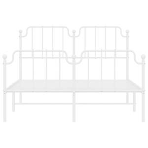 โครงเตียงเหล็กเคลือบผงสีขาวขนาดคิงไซส์ ประเภทสินค้าเตียงโลหะ - Product Image 5