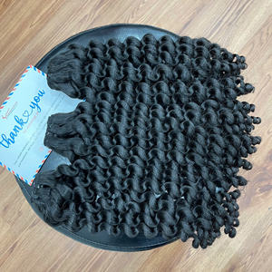 Meilleur produit trame bouclée à la vapeur faisceaux de cuticules alignés de cheveux vierges Super Double Drawn expédition mondiale - Product Image 5