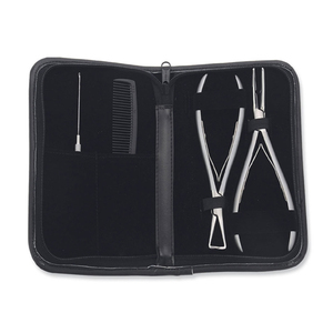 Wholesale Needle Nose Hair Extension <b>Pliers</b> Kit Finish Polish German Stainless Steel Hair Extension <b>Pliers</b> <b>Sets</b> With Pouch - Product Image 4