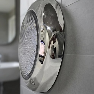 Lampe LED ronde chromée étanche pour piscine, remplacement de lampe de rechange pour piscines extérieures et éclairage sous-marin - Product Image 3