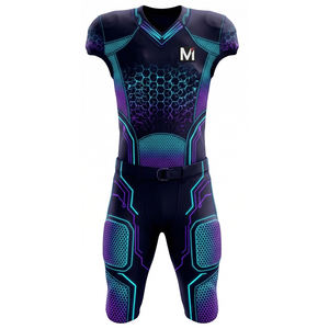 Uniforme de Fútbol Americano Profesional Personalizado con Diseño Sublimado, Bolsillos Integrados y Acolchado - Product Image 1