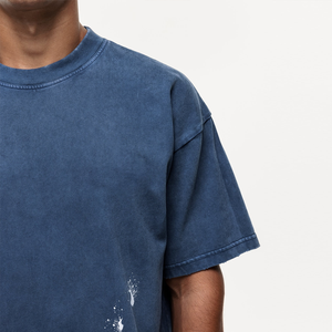 Camiseta Ligera de Corte Regular para Hombre, Lavado Ácido, Precio al por Mayor, Transpirable, Tie-Dye, 100% Algodón - Product Image 5