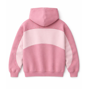 เสื้อฮู้ดดี้ผู้ชายแบบมีแผ่นผ้าตัดต่อ แต่งกระดุม  ผ้าฟลีซคอตตอนคุณภาพสูง 400 GSM ทรงบ็อกซี่ สไตล์สตรีทแวร์ จำหน่ายส่ง - Product Image 5