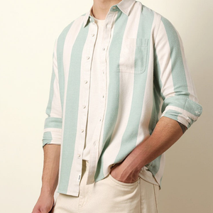 <b>Flannel</b> Shirts for Men High End Warm Plaid Thick Oversize Shirt <b>Jacket</b> S-4XL OEM Manufacturer - Product Image 2