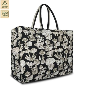 Sac fourre-tout de plage en toile de coton 300 GSM, 51x40x19 cm, avec logo personnalisé, vente en gros, OEM, marque privée, commande en gros, modèle SS141 - Product Image 1