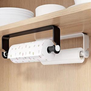 Portarotolo da Parete Autoadesivo Nero per Cucina e Bagno - Product Image 3